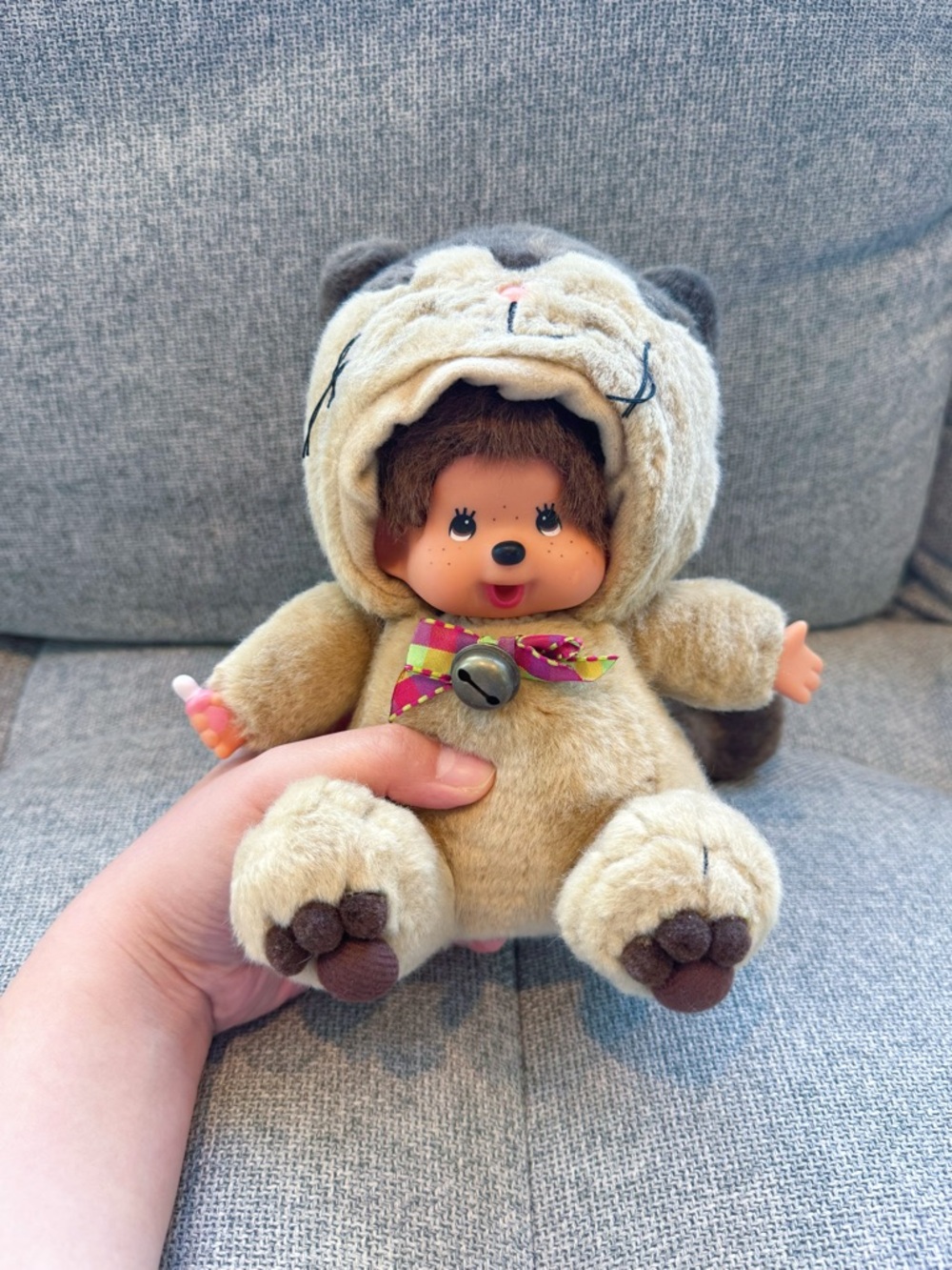 Monchhichi lucky cat plushies